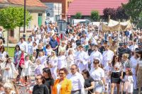 Procesja ulicami Zagórowa