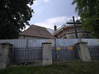 Remont dachu na kościele